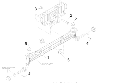 Front Axle Diagram and Parts List for (13A8A1CS010)(2016) Cub Cadet Lawn Tractor
